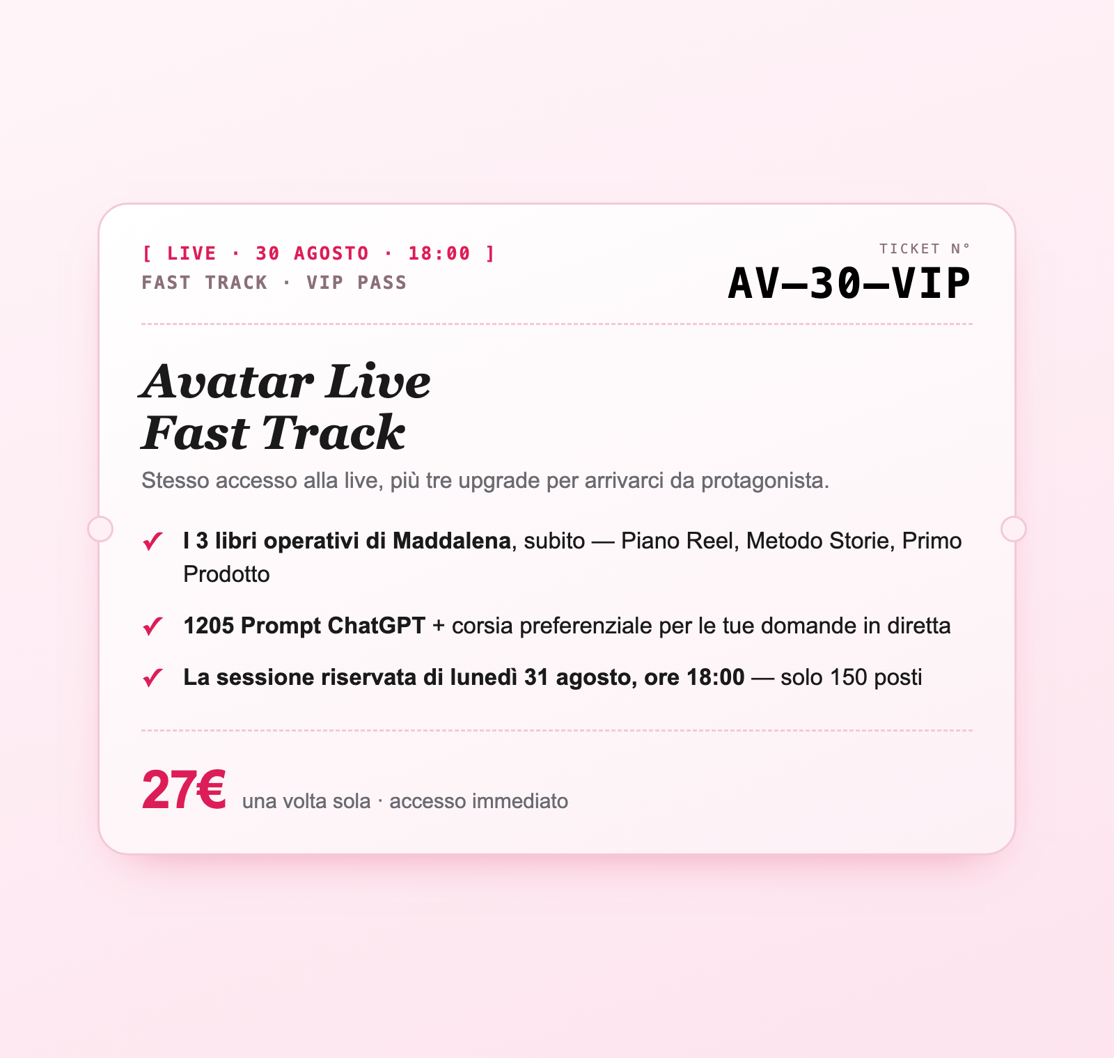 Avatar Live — Fast Track